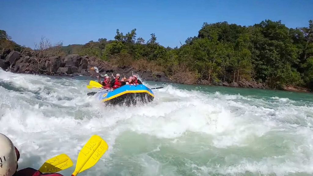 River rafting is the first activity of Dandeli water sports