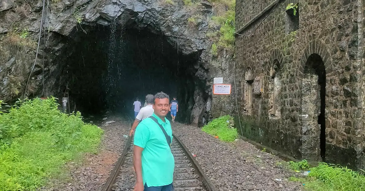 Dudhsagar Waterfall tunnel